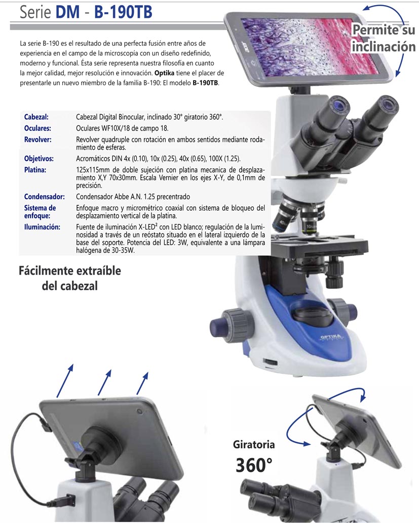 microscopio binocular digital